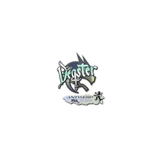 Наклейка | degster (голографическая) | Антверпен-2022