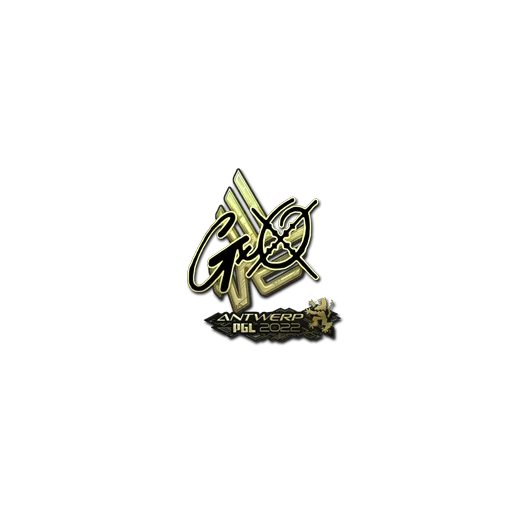Sticker | gxx- (Gold) | Antwerp 2022