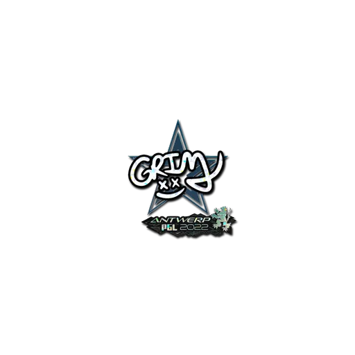 Sticker | Grim (Glitter) | Antwerp 2022