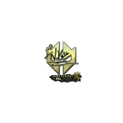 Sticker | fnx (Gold) | Antwerp 2022