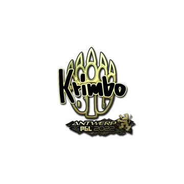 Sticker | Krimbo (Gold) | Antwerp 2022