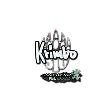 Sticker | Krimbo (Glitter) | Antwerp 2022