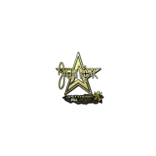 Наклейка | junior (золотая) | Антверпен-2022