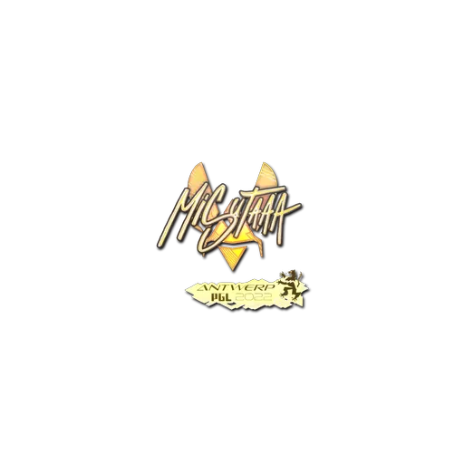 Наклейка | misutaaa (голографическая) | Антверпен-2022