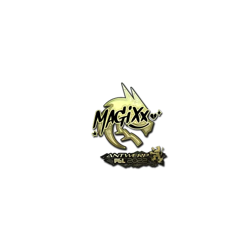 Наклейка | magixx (золотая) | Антверпен-2022