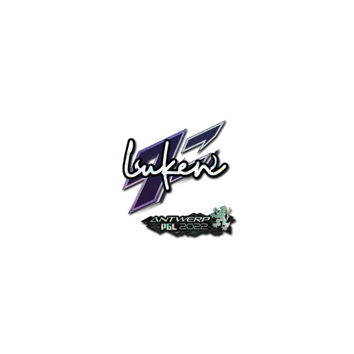 Наклейка | luken (с блёстками) | Антверпен-2022
