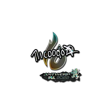 Sticker | nicoodoz (Glitter) | Antwerp 2022