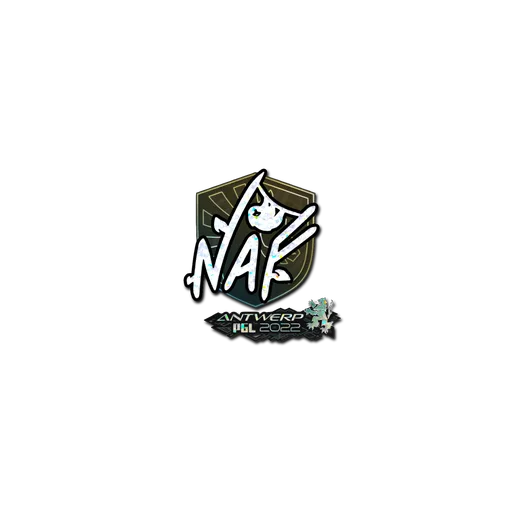 Наклейка | NAF (с блёстками) | Антверпен-2022
