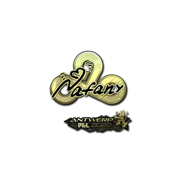 Sticker | nafany (Gold) | Antwerp 2022