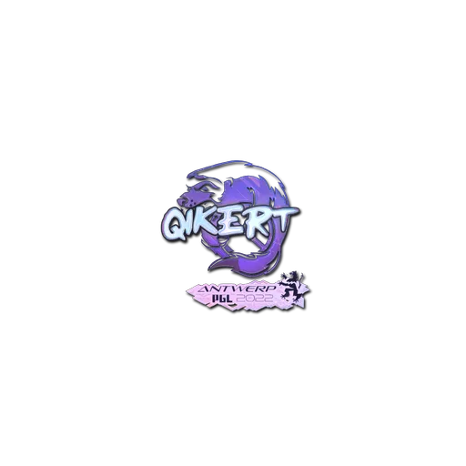 Наклейка | qikert (голографическая) | Антверпен-2022