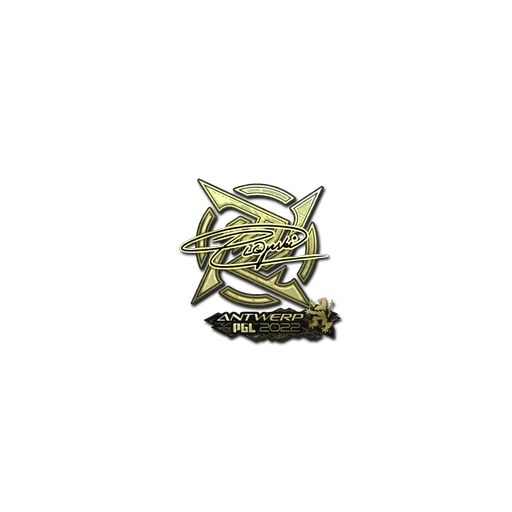 Sticker | Plopski (Gold) | Antwerp 2022