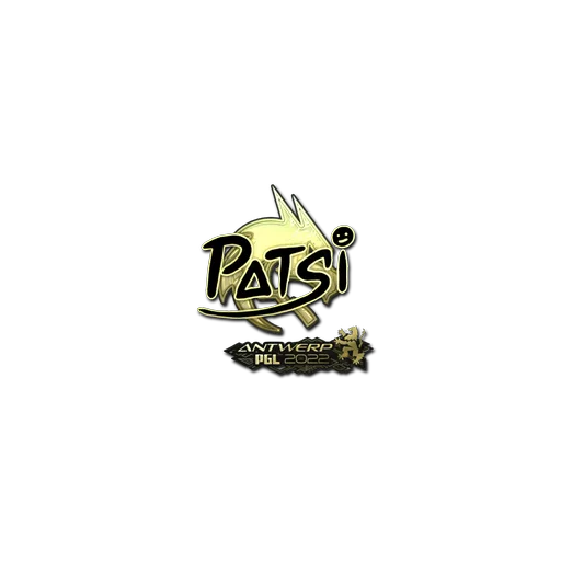 Наклейка | Patsi (золотая) | Антверпен-2022