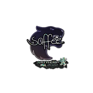 Sticker | saffee (Glitter) | Antwerp 2022