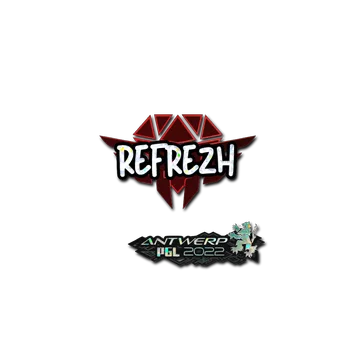 Наклейка | refrezh (с блёстками) | Антверпен-2022