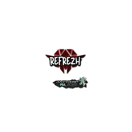 Наклейка | refrezh (с блёстками) | Антверпен-2022
