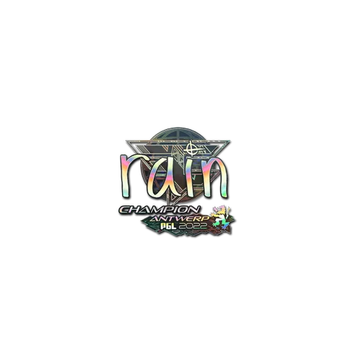 Наклейка | rain (голографическая, чемпион) | Антверпен-2022