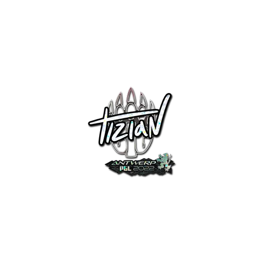 Наклейка | tiziaN (с блёстками) | Антверпен-2022