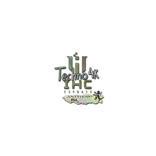 Наклейка | Techno4K (голографическая) | Антверпен-2022