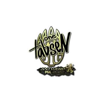 Sticker | tabseN (Gold) | Antwerp 2022