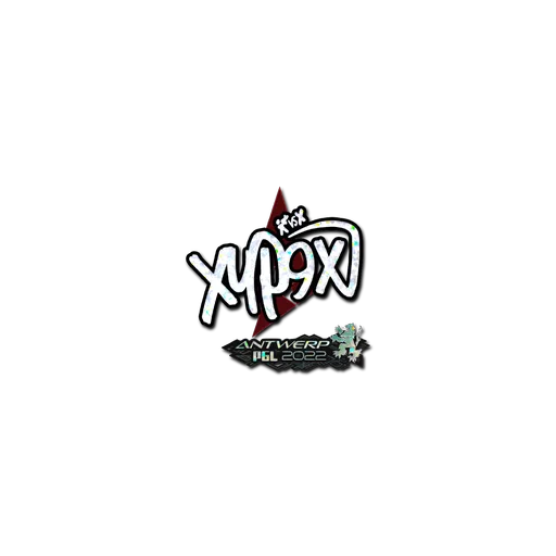 Наклейка | Xyp9x (с блёстками) | Антверпен-2022