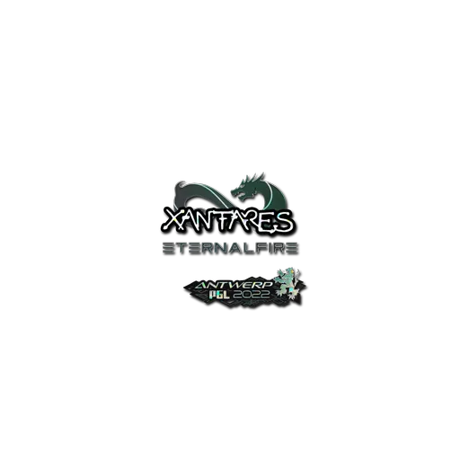 Наклейка | XANTARES (с блёстками) | Антверпен-2022