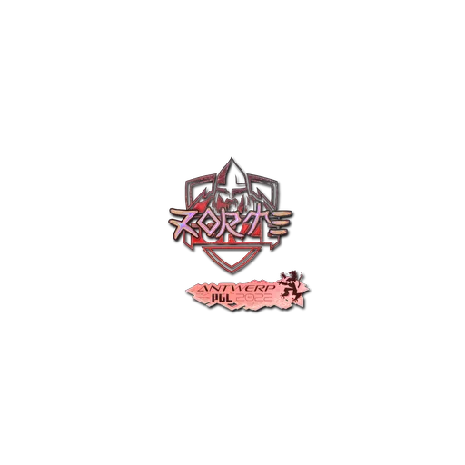 Наклейка | zorte (голографическая) | Антверпен-2022