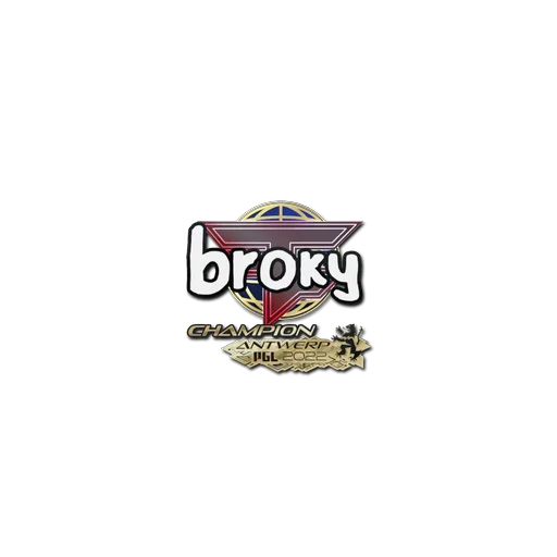 Наклейка | broky (чемпион) | Антверпен-2022