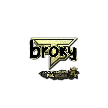 Sticker | broky (Gold) | Antwerp 2022