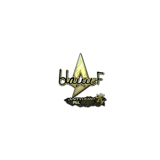 Наклейка | blameF (золотая) | Антверпен-2022