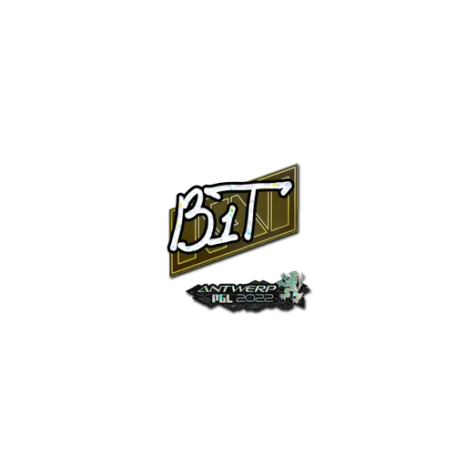 Наклейка | b1t (с блёстками) | Антверпен-2022