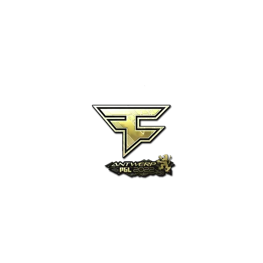 Наклейка | FaZe Clan (золотая) | Антверпен-2022