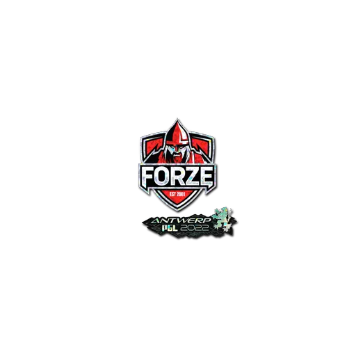 Наклейка | forZe eSports (с блёстками) | Антверпен-2022