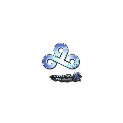 Наклейка | Cloud9 (голографическая) | Антверпен-2022