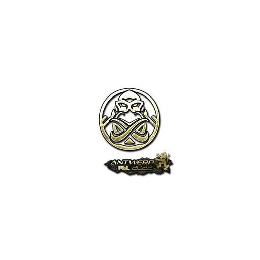 Наклейка | ENCE (золотая) | Антверпен-2022