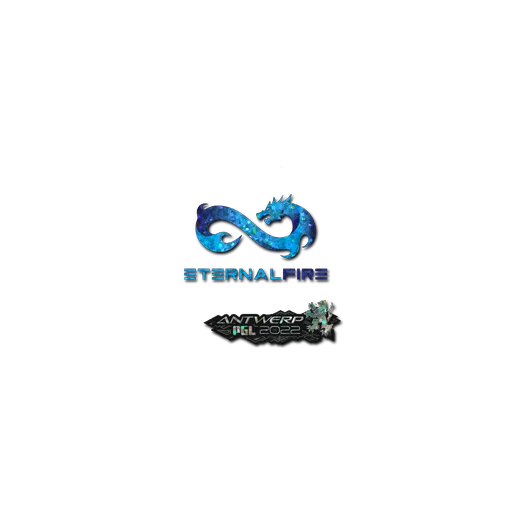 Наклейка | Eternal Fire (с блёстками) | Антверпен-2022