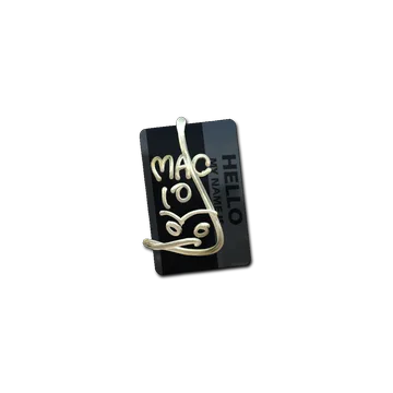 Sticker | Hello MAC-10 (Gold)