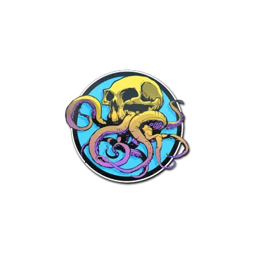 Sticker | Sunset Ocean Tentaskull