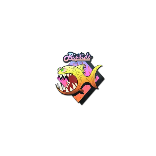 Sticker | Yellow Jaggyfish