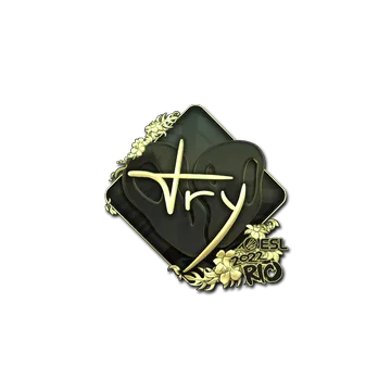 Sticker | TRY (Gold) | Rio 2022