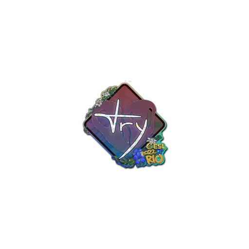 Sticker | TRY (Glitter) | Rio 2022