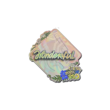 Sticker | w0nderful (Holo) | Rio 2022
