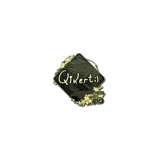 Наклейка | qikert (золотая) | Рио-2022