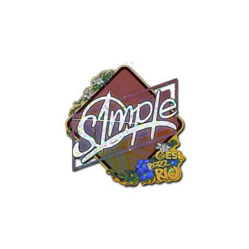 Sticker | s1mple (Glitter) | Rio 2022