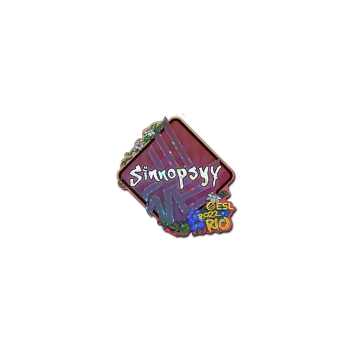 Наклейка | sinnopsyy (с блёстками) | Рио-2022