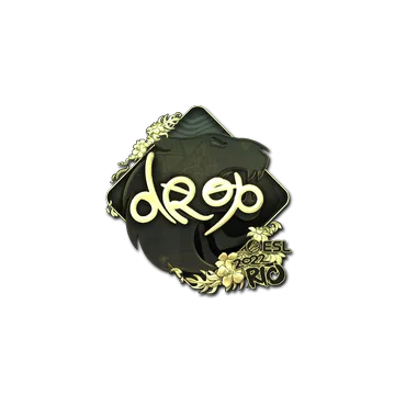 Sticker | drop (Gold) | Rio 2022