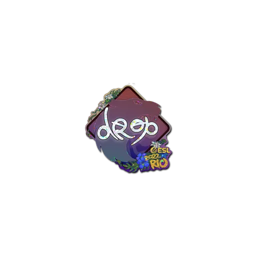 Наклейка | drop (с блёстками) | Рио-2022