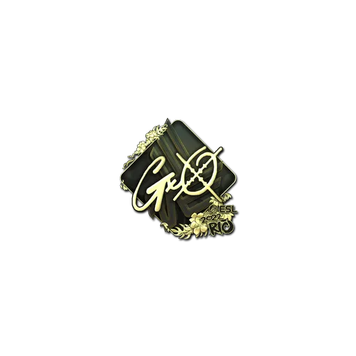 Sticker | gxx- (Gold) | Rio 2022
