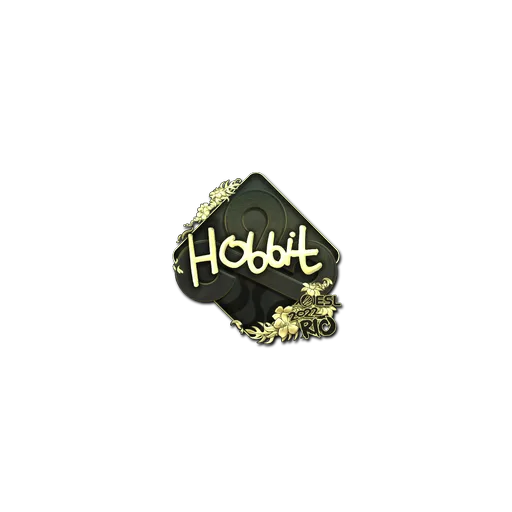 Наклейка | Hobbit (золотая) | Рио-2022