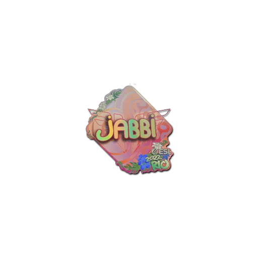 Наклейка | jabbi (голографическая) | Рио-2022