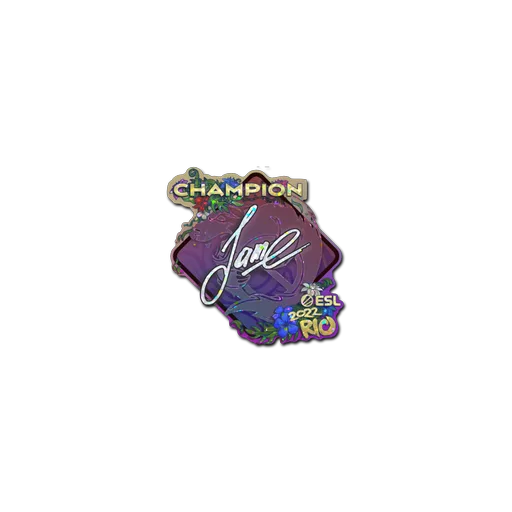 Sticker | Jame (Glitter, Champion) | Rio 2022